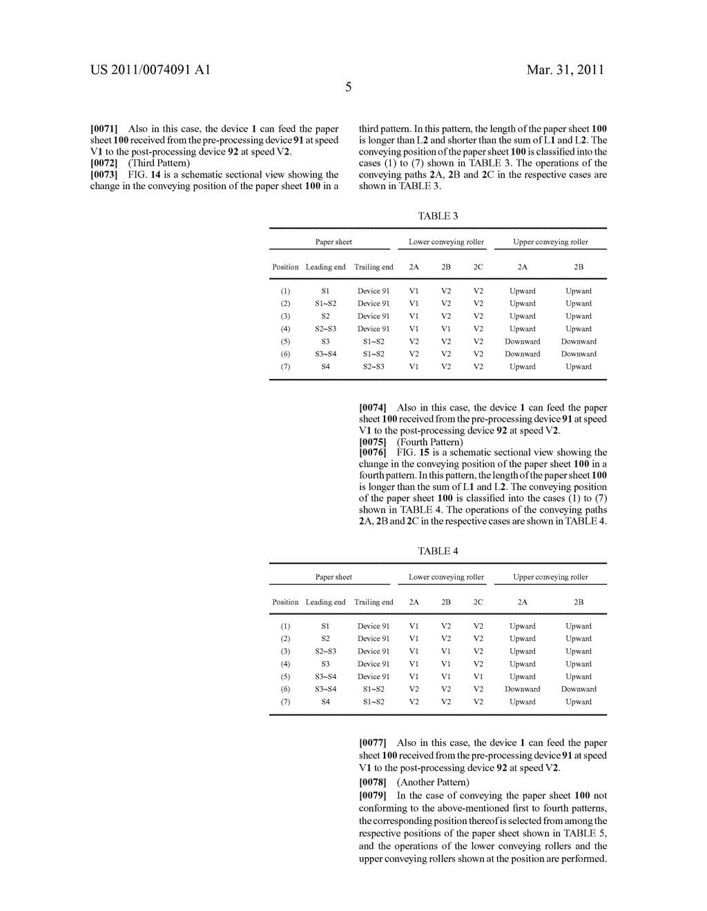 PAPER SHEET CONVEYING DEVICE AND PAPER SHEET CONVEYING SYSTEM - diagram, schematic, and image 19