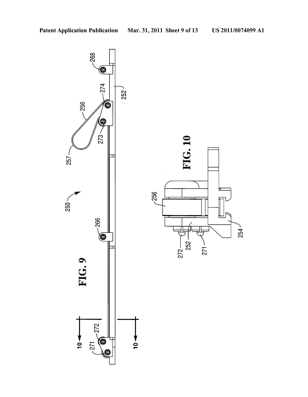 DOCUMENT DESKEWING MODULE WITH A MOVING TRACK BOTTOM AND METHODS OF OPERATING A DOCUMENT DESKEWING MODULE - diagram, schematic, and image 10