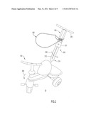 Children s Ride-On Vehicle With Parent Steering Assist Handle And Stationary Canopy diagram and image