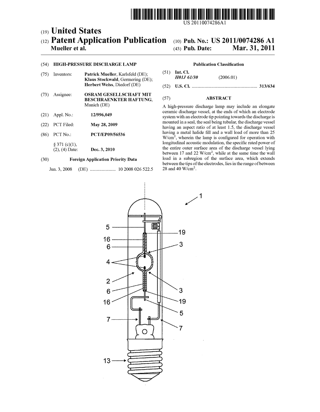 HIGH-PRESSURE DISCHARGE LAMP - diagram, schematic, and image 01