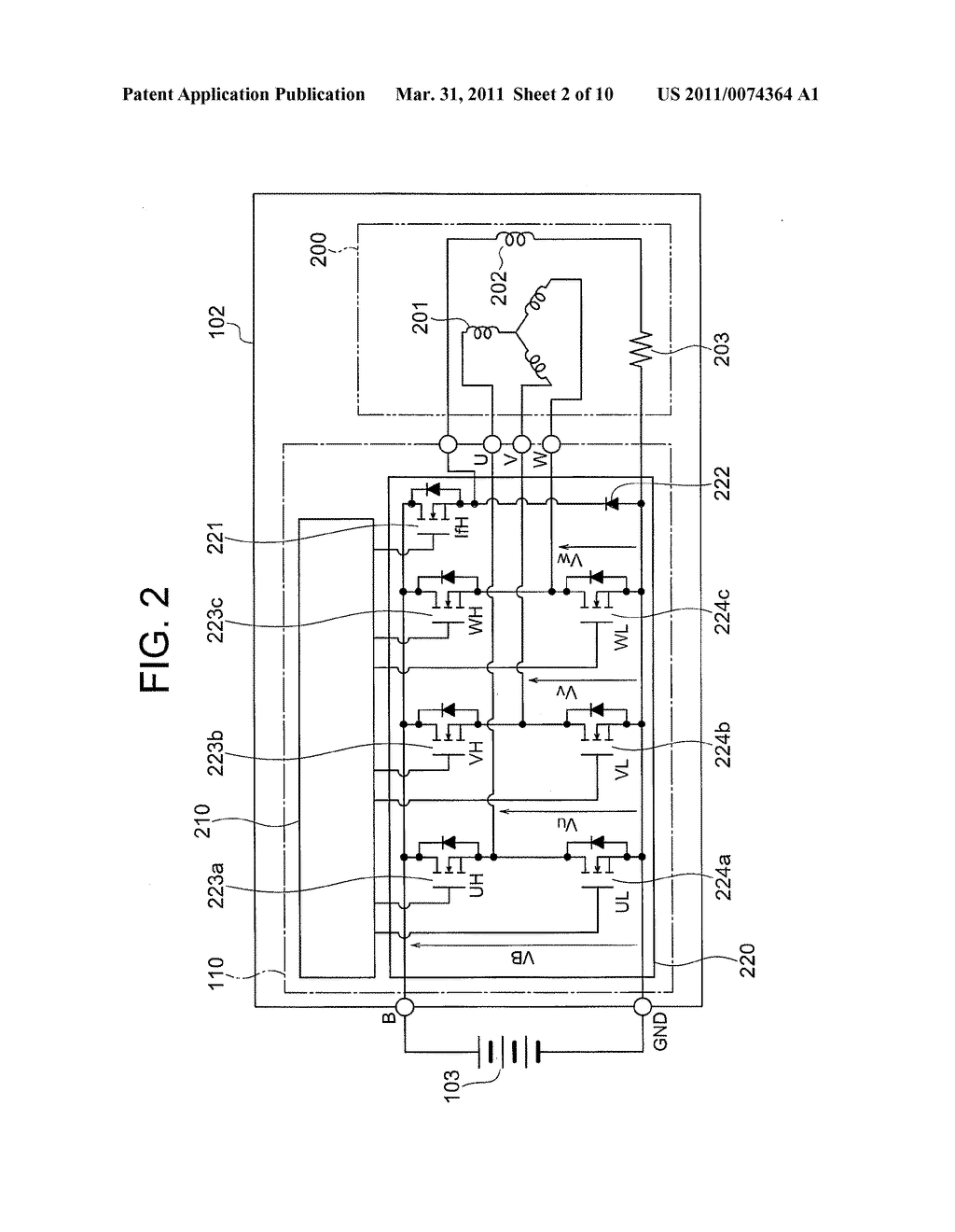 CONTROL DEVICE FOR VEHICLE POWER CONVERTER - diagram, schematic, and image 03