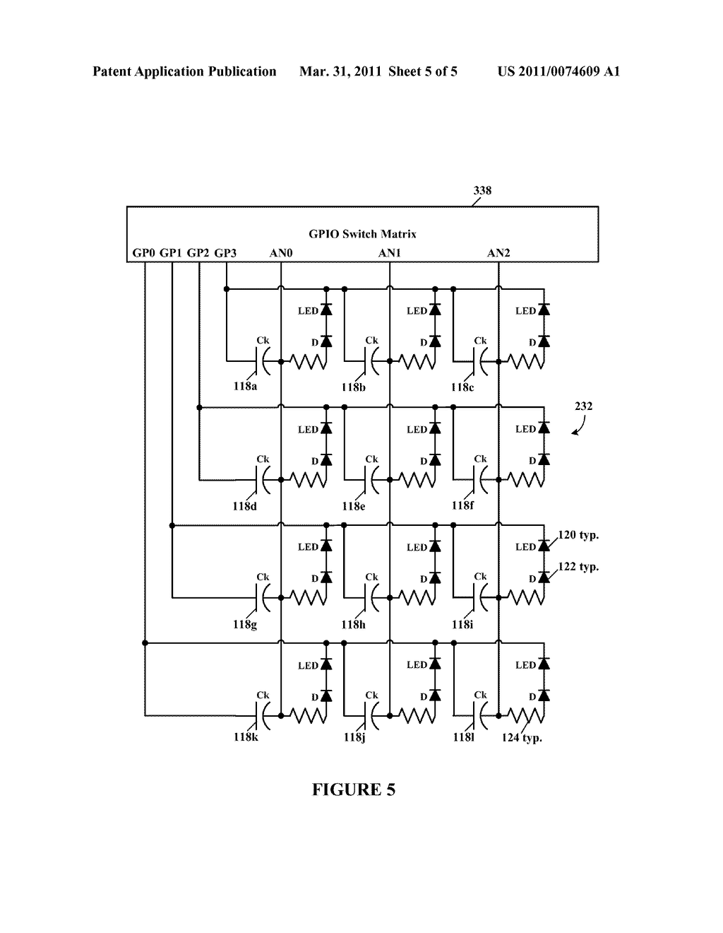 CAPACITIVE KEY TOUCH SENSING USING ANALOG INPUTS AND DIGITAL OUTPUTS - diagram, schematic, and image 06