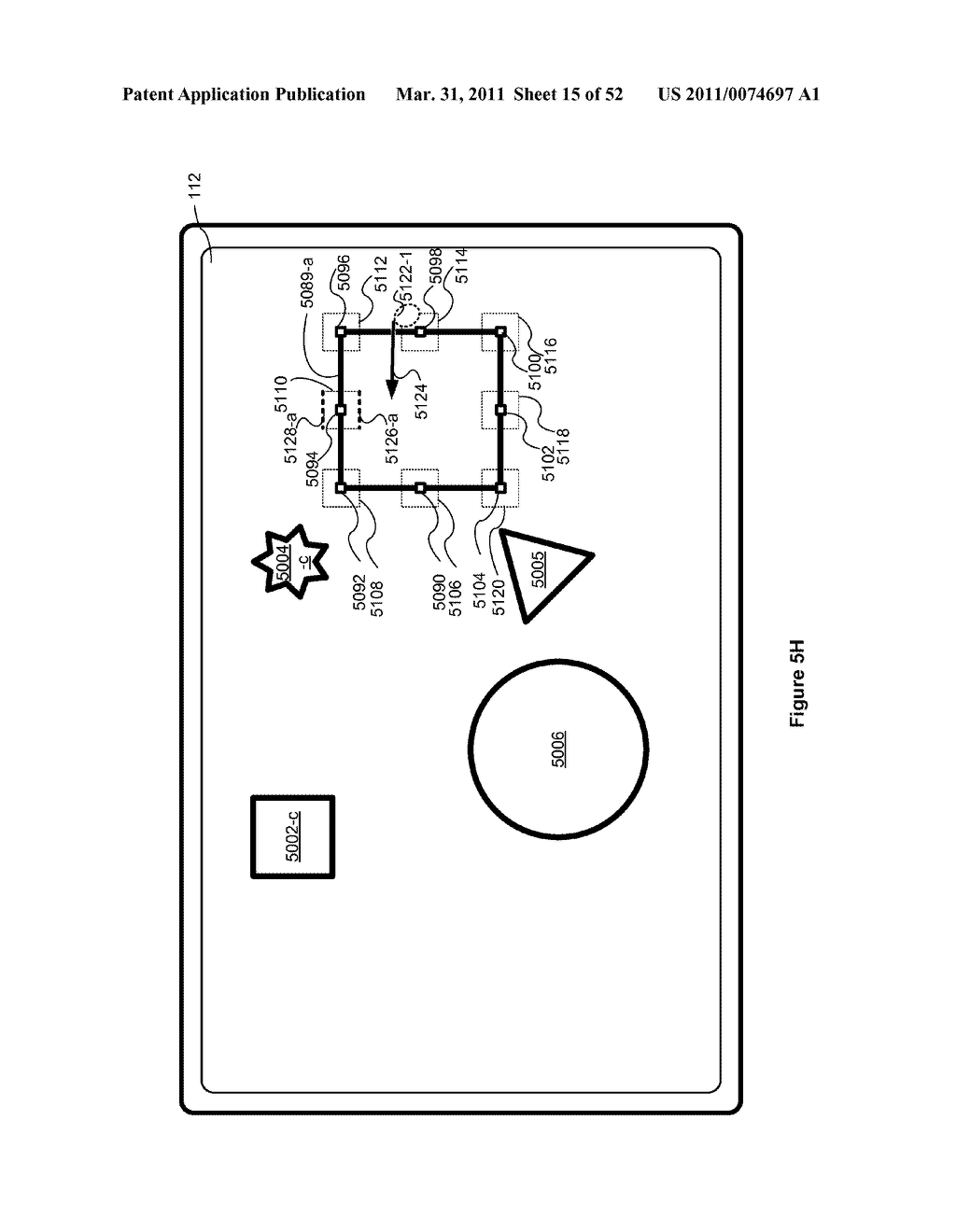 Device, Method, and Graphical User Interface for Manipulation of User Interface Objects with Activation Regions - diagram, schematic, and image 16