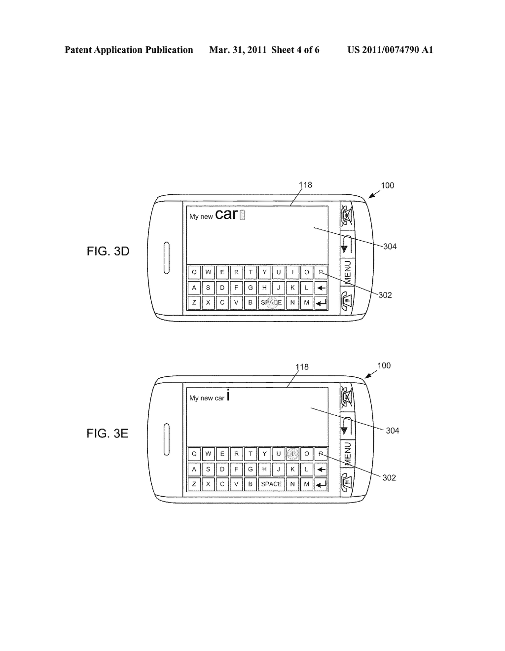 PORTABLE ELECTRONIC DEVICE AND METHOD OF CONTROLLING SAME - diagram, schematic, and image 05