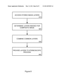 METHOD AND SYSTEM FOR UTILIZING PRE-EXISTING IMAGE LAYERS OF A TWO-DIMENSIONAL IMAGE TO CREATE A STEREOSCOPIC IMAGE diagram and image