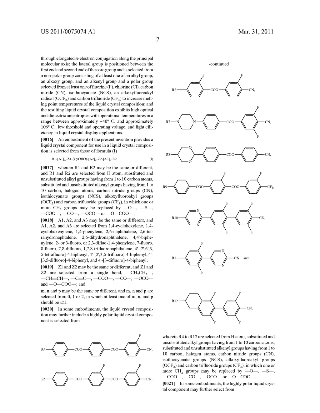 Liquid Crystals Composition and Liquid Crystal Display with Patterned Electrodes - diagram, schematic, and image 29