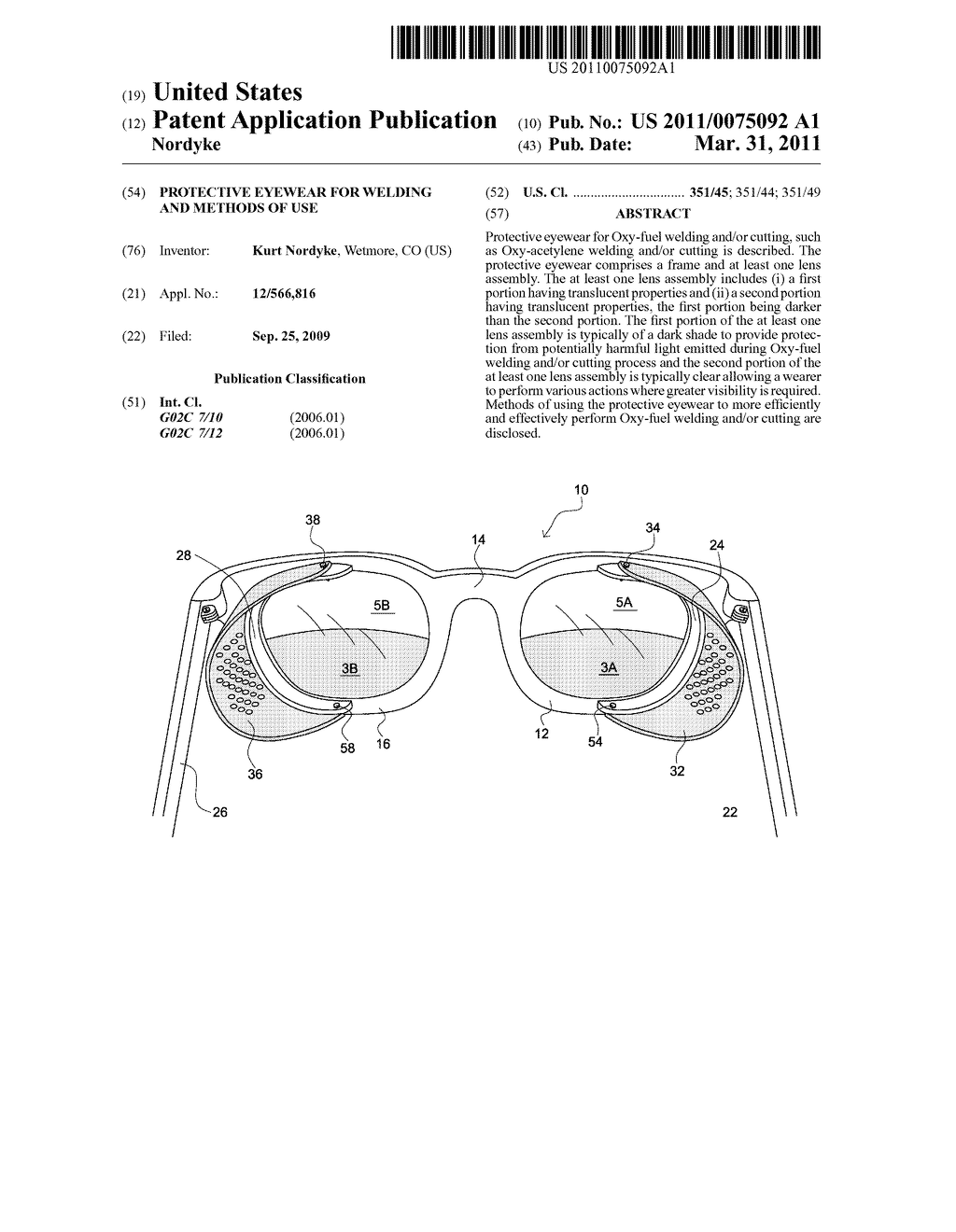 Protective Eyewear for Welding and Methods of Use - diagram, schematic, and image 01