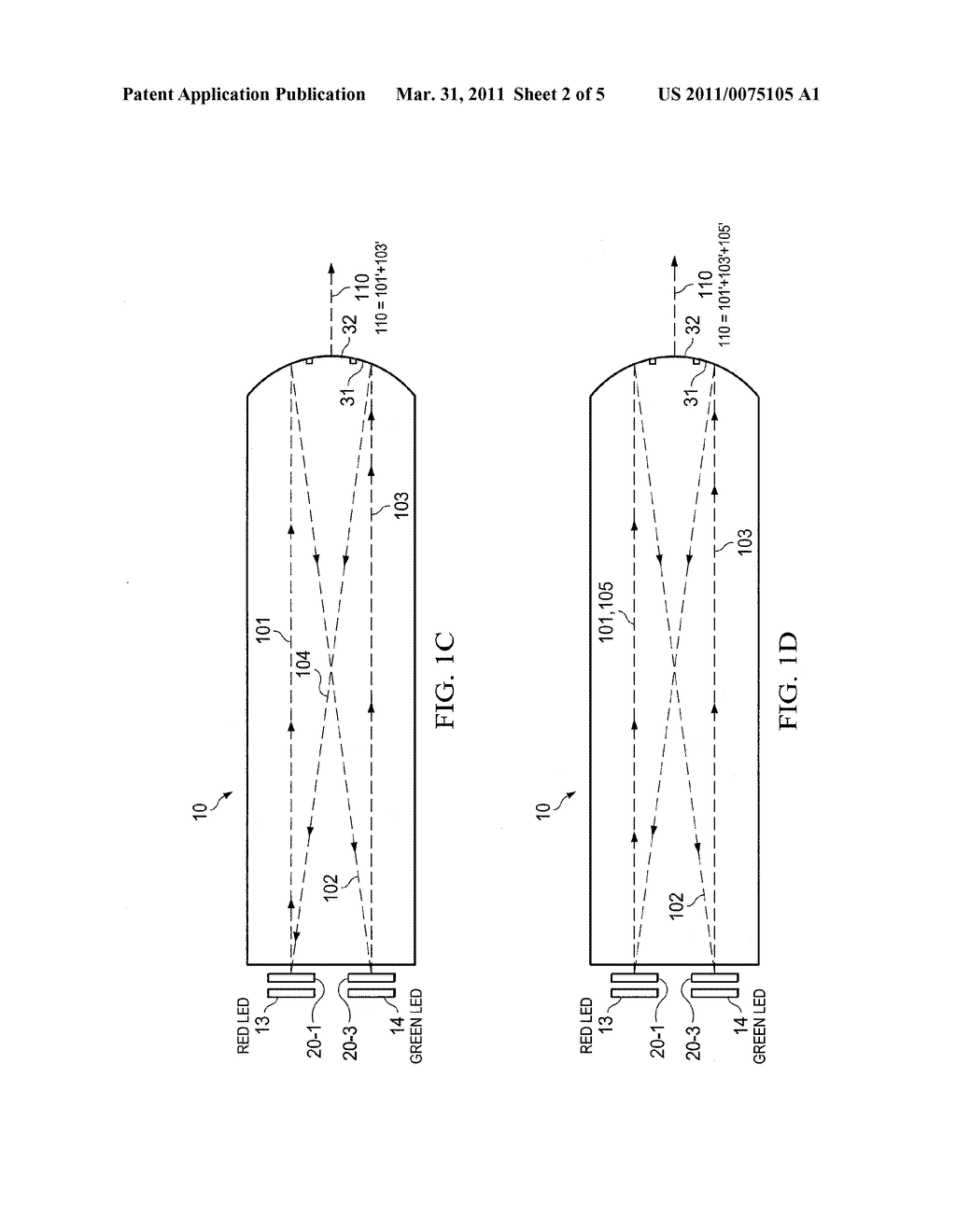 MULTIPLEXING LIGHT PIPE HAVING ENHANCED BRIGHTNESS - diagram, schematic, and image 03