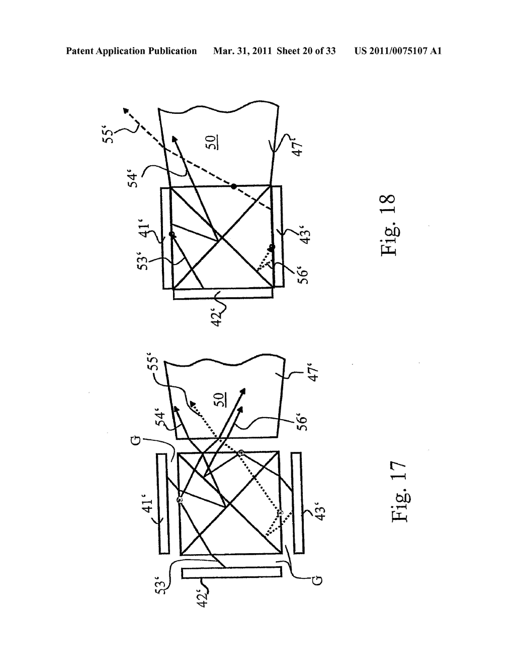 ILLUMINATION ARRANGEMENT FOR A PROJECTION SYSTEM - diagram, schematic, and image 21