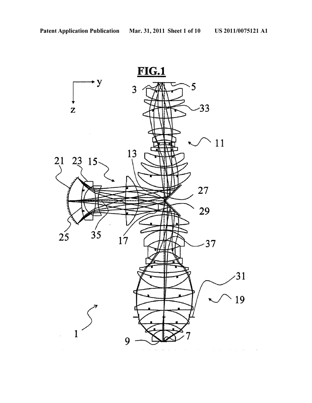 CATADIOPTRIC PROJECTION OBJECTIVE - diagram, schematic, and image 02