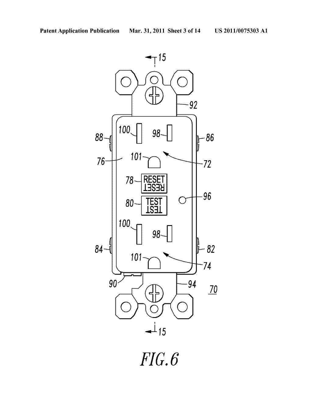 CIRCUIT INTERRUPTER AND RECEPTACLE INCLUDING IMPROVED CONTACT CONFIGURATION - diagram, schematic, and image 04