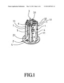 Heat dissipation structure for LED lamp diagram and image