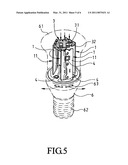 Heat dissipation structure for LED lamp diagram and image