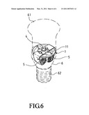 Heat dissipation structure for LED lamp diagram and image