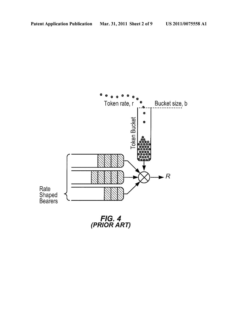 RATE SHAPING TRIGGERED DISCONTINUOUS TRANSMISSION IN WIRELESS COMMUNICATIONS - diagram, schematic, and image 03