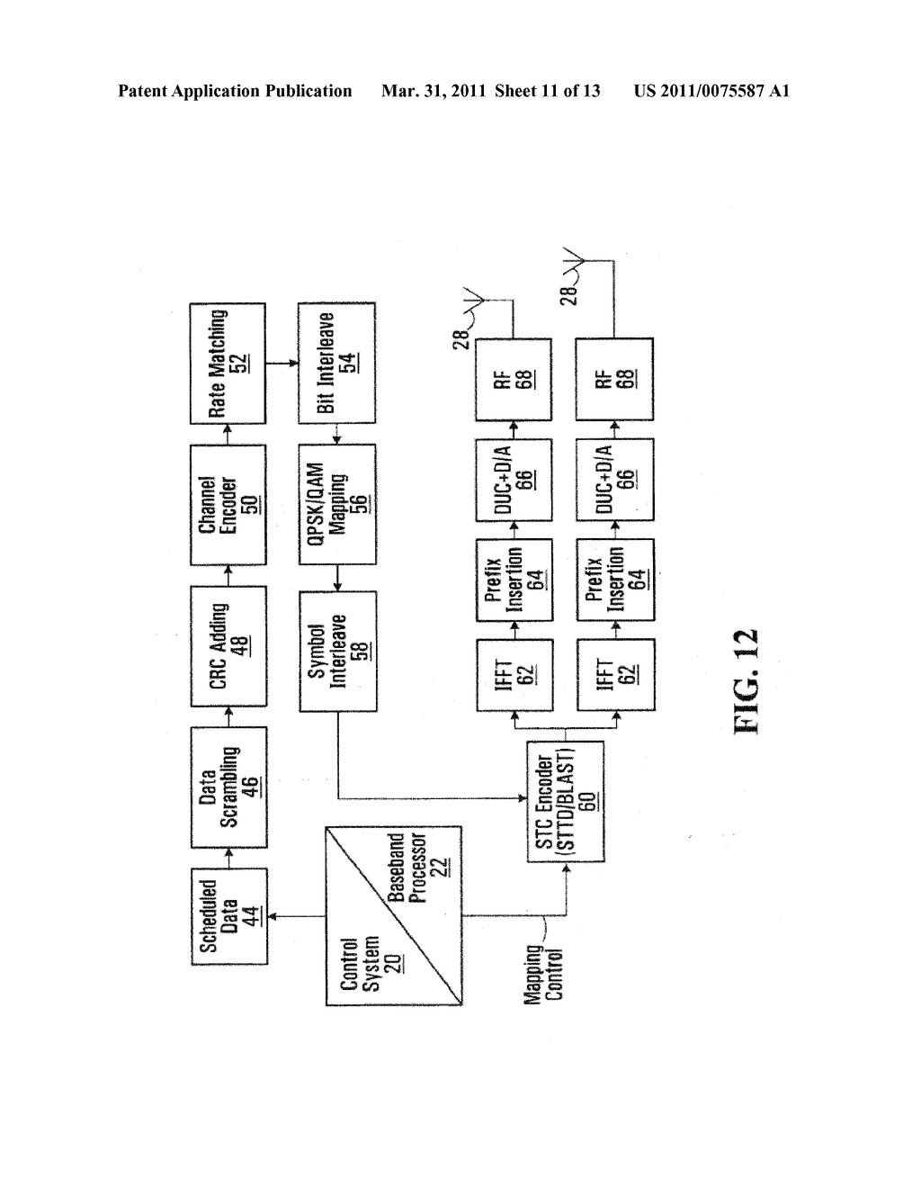 OFDM SYSTEM WITH REVERSE LINK INTERFERENCE ESTIMATION - diagram, schematic, and image 12