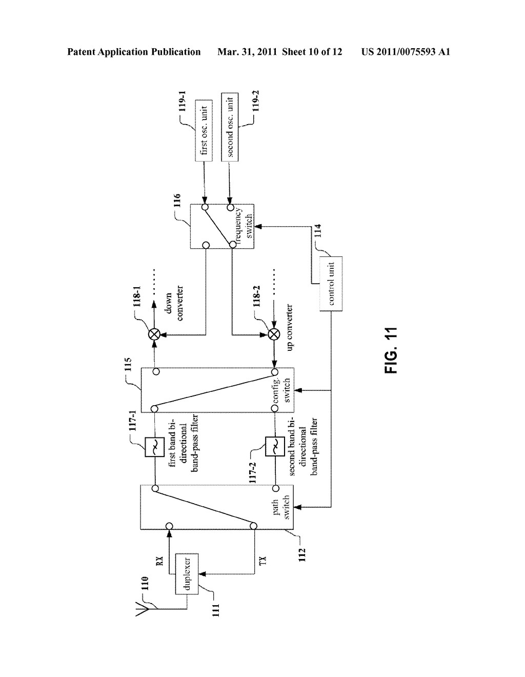 WIRELESS COMMUNICATION TRANSCEIVER AND MODE-SWITCH DEVICE THEREOF - diagram, schematic, and image 11