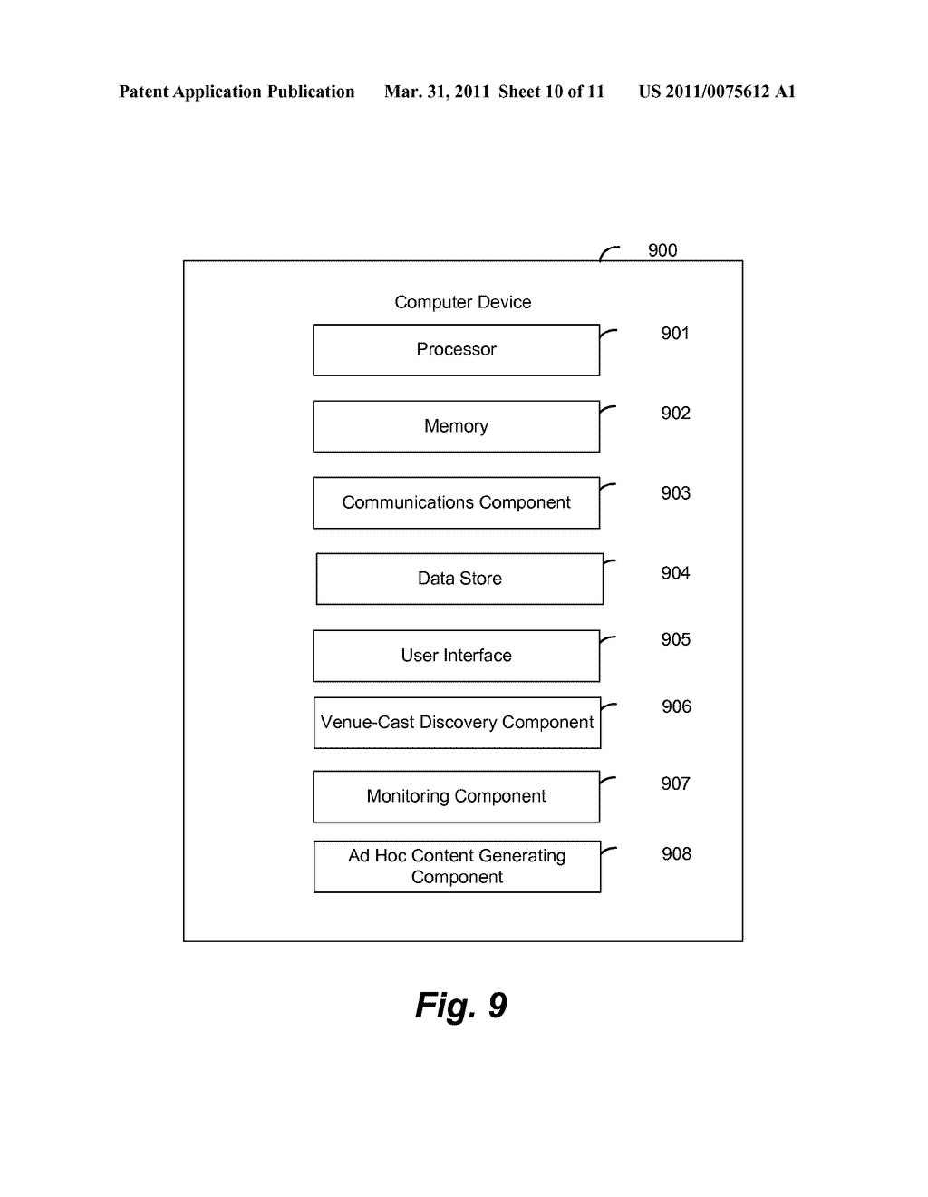 METHOD AND APPARATUS FOR AD HOC VENUE-CAST SERVICE - diagram, schematic, and image 11