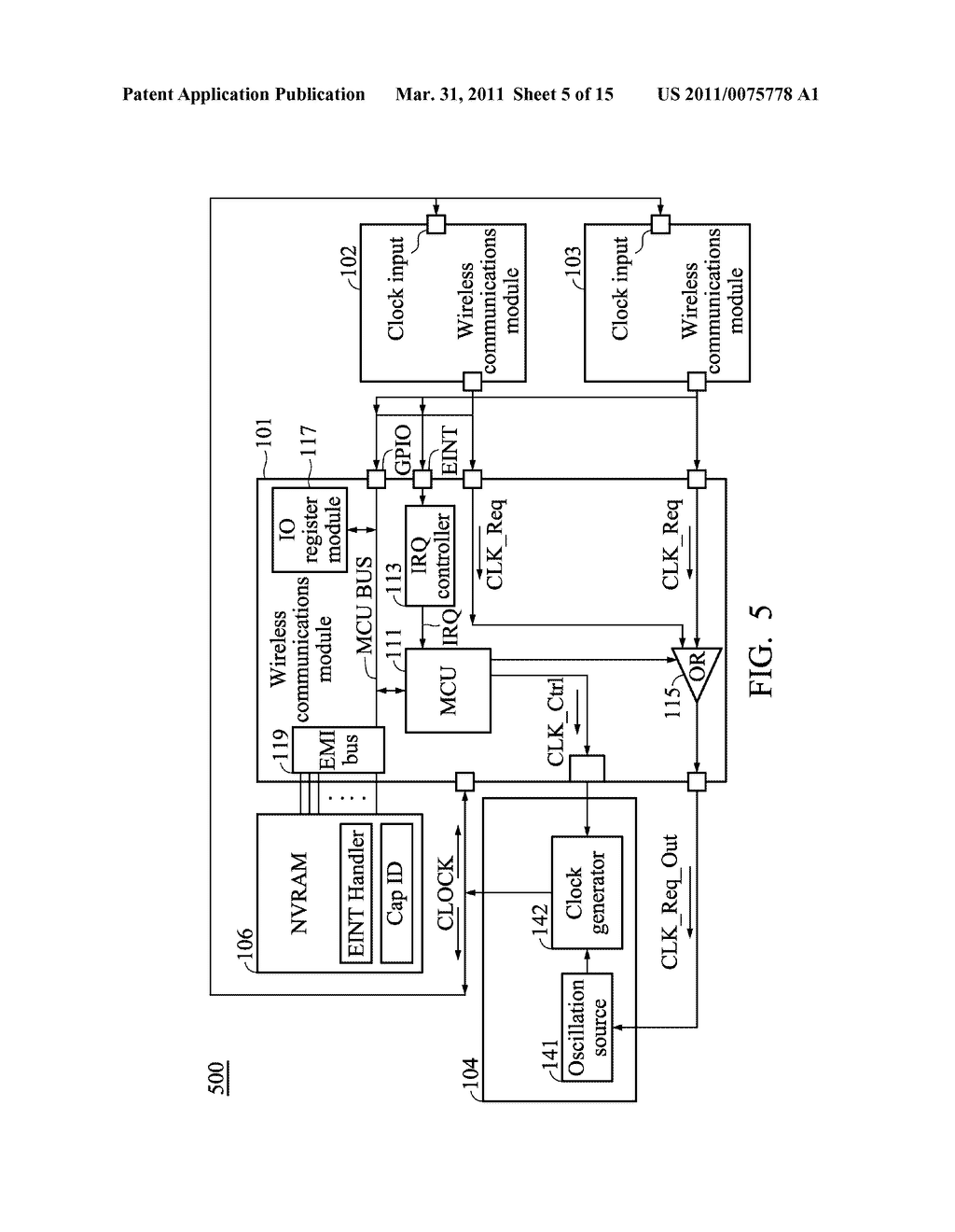 METHODS FOR CONTROLLING A MAIN CLOCK SOURCE SHARED BETWEEN DIFFERENT WIRELESS COMMUNICATIONS MODULES AND APPARATUSES USING THE SAME - diagram, schematic, and image 06