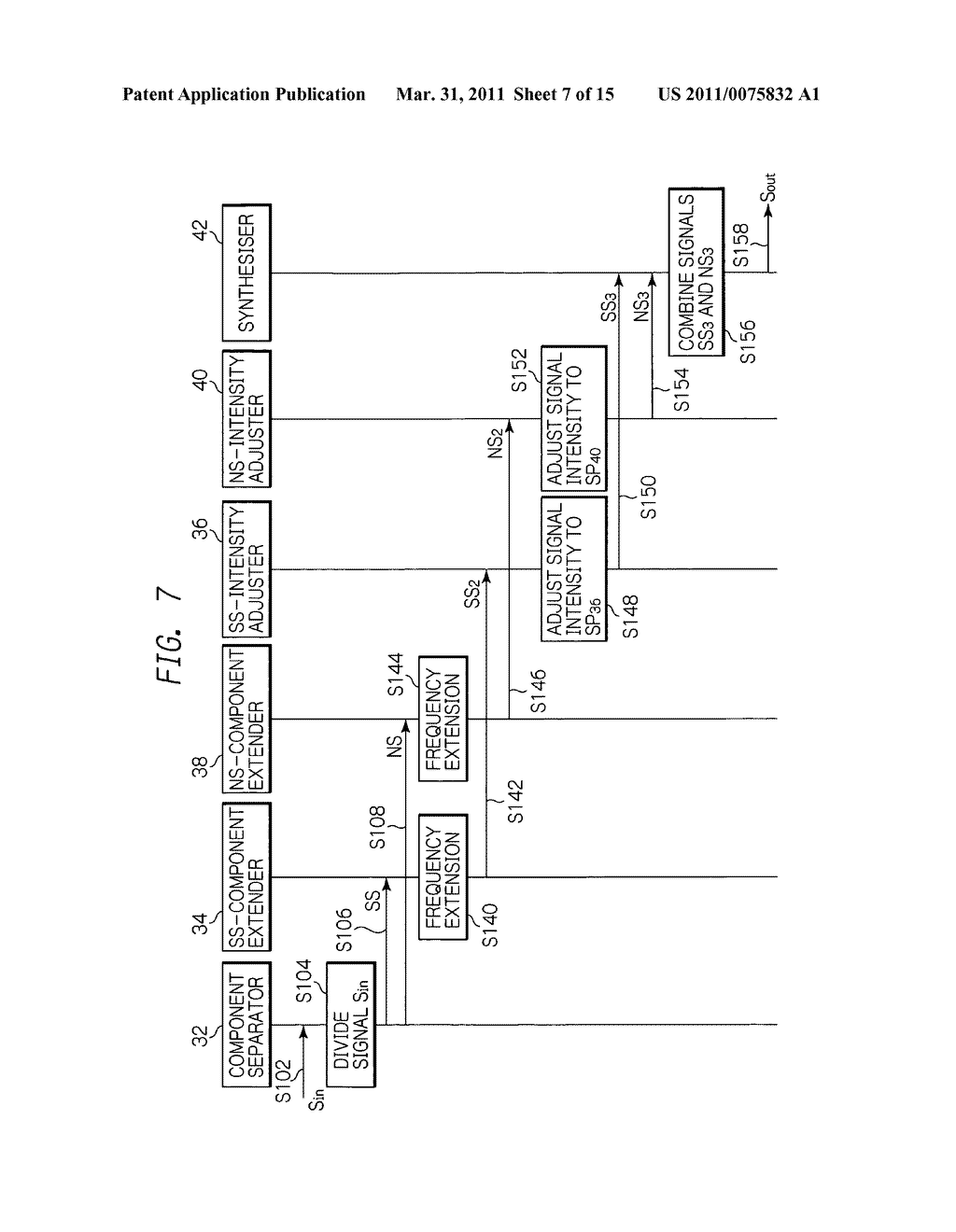 Voice band extender separately extending frequency bands of an extracted-noise signal and a noise-suppressed signal - diagram, schematic, and image 08