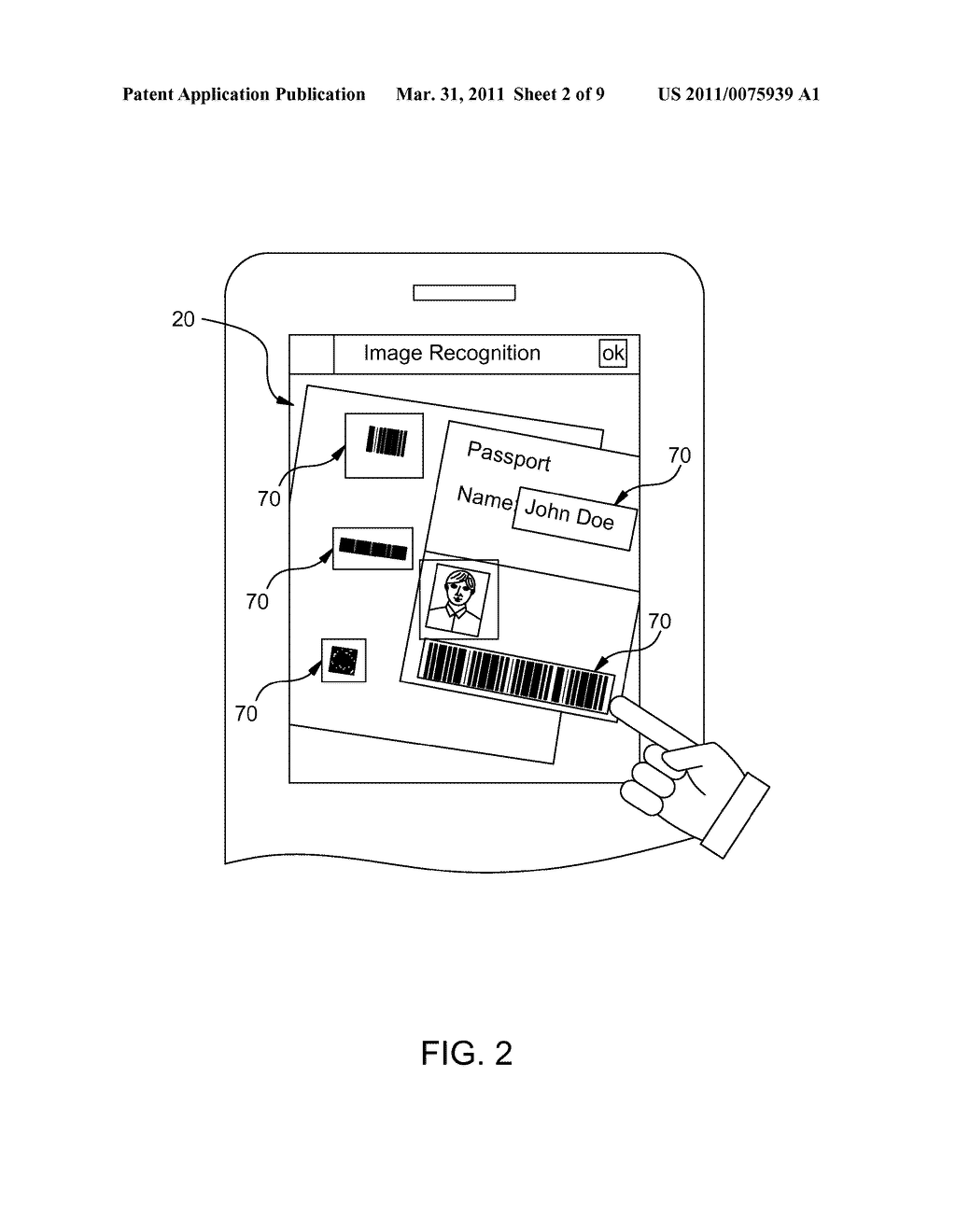 DATA PROCESSING DEVICE USING IMAGE AS DATA SOURCE AND DATA IMPUT METHOD THROUGH CAPTURING IMAGE - diagram, schematic, and image 03