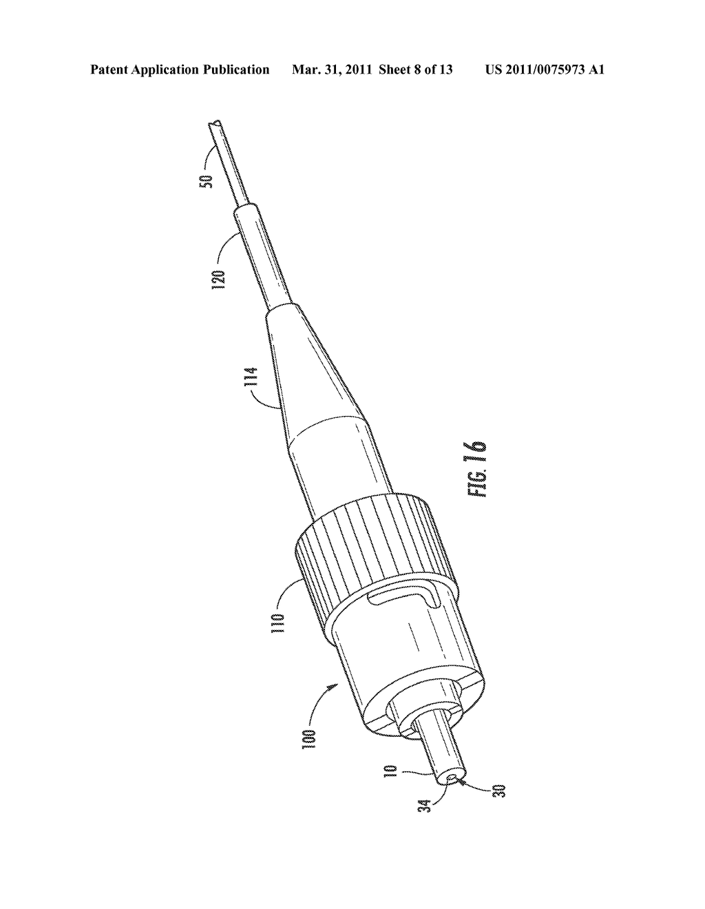 Tapered-Channel Ferrules and Optical Fiber Connectors Employing Same - diagram, schematic, and image 09