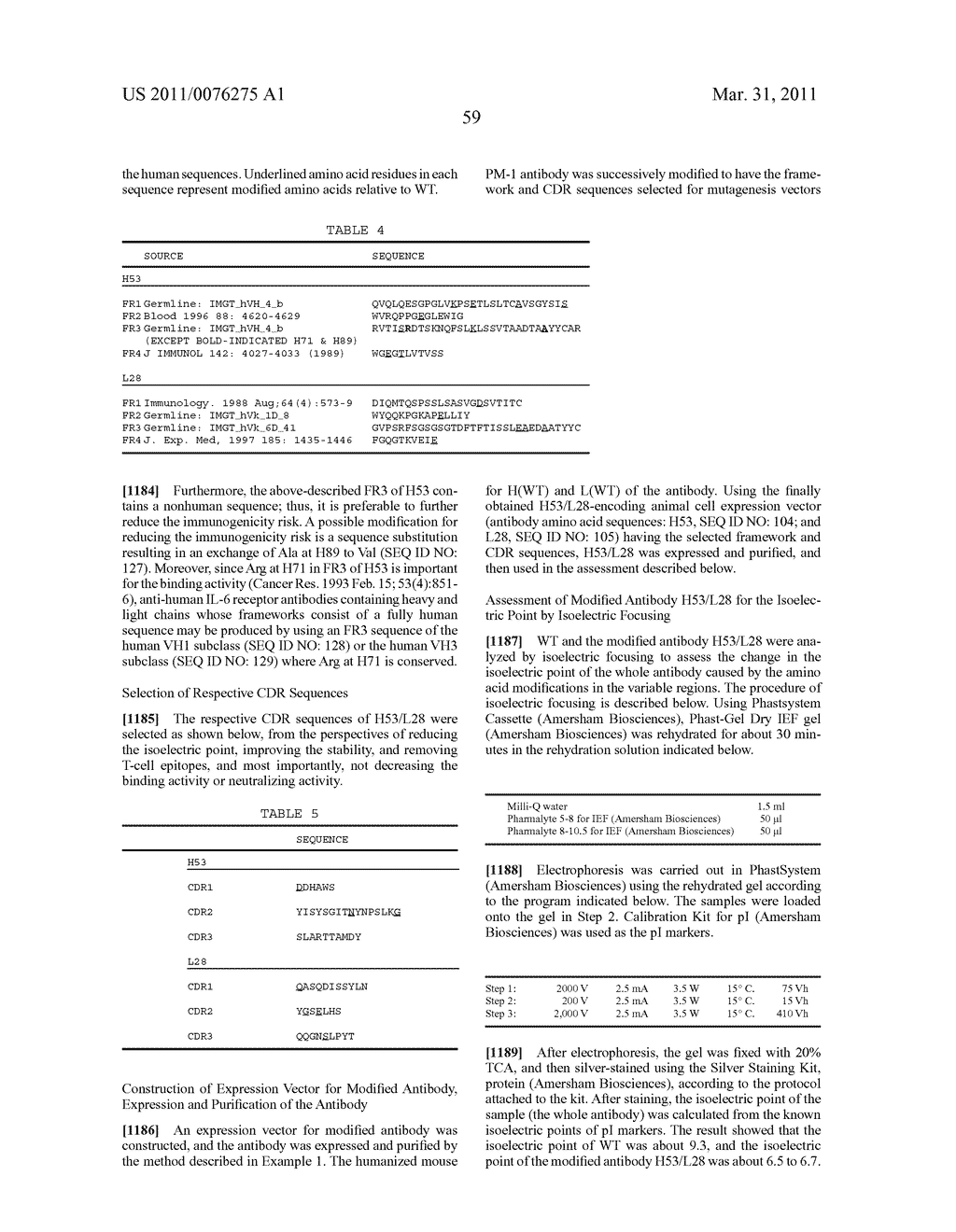 Method of Modifying Isoelectric Point of Antibody Via Amino Acid Substitution in CDR - diagram, schematic, and image 122