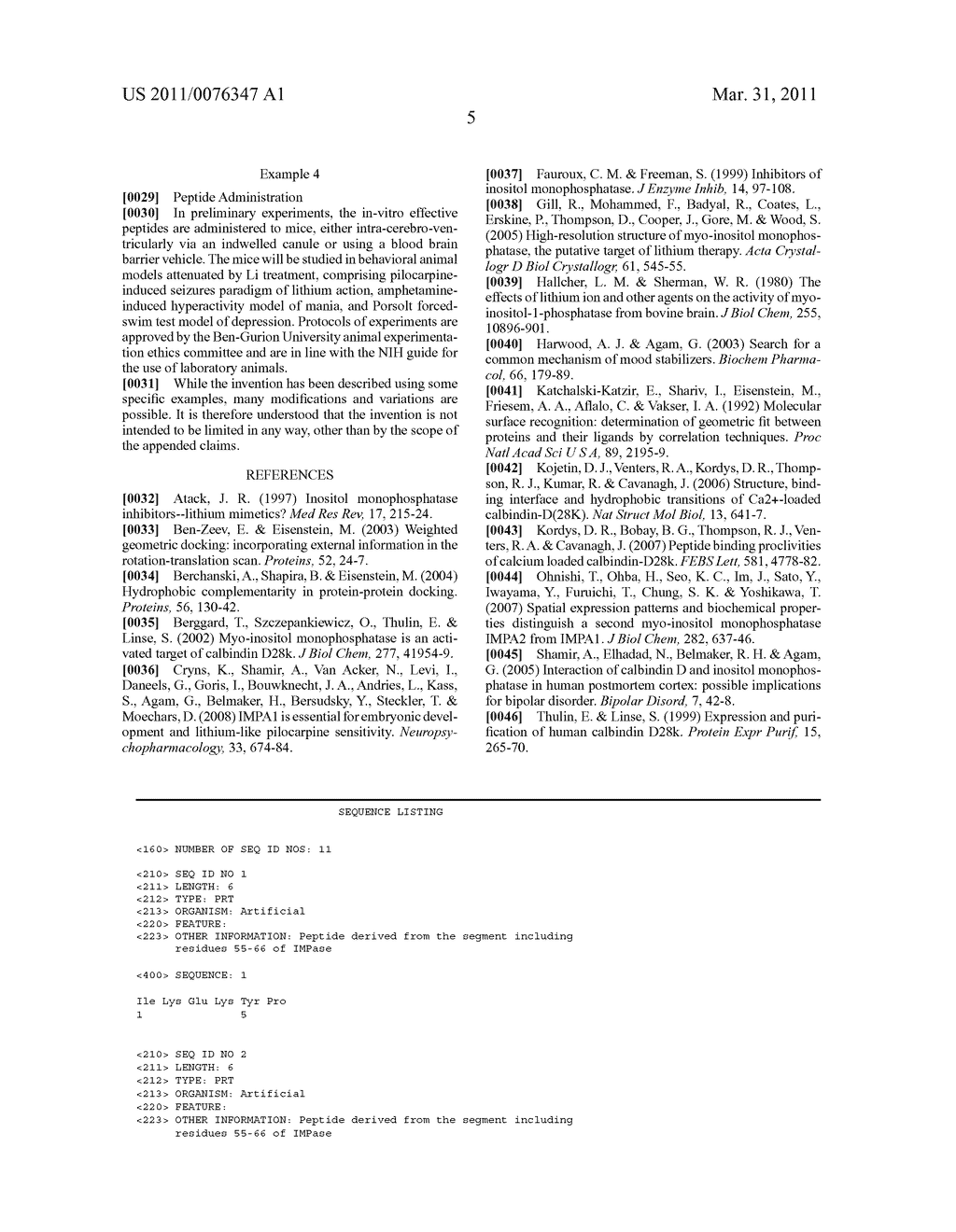 Molecules Interfering with Binding of Calbindin to Inositol Monophosphatase for the Treatment of Mood Disorders - diagram, schematic, and image 06