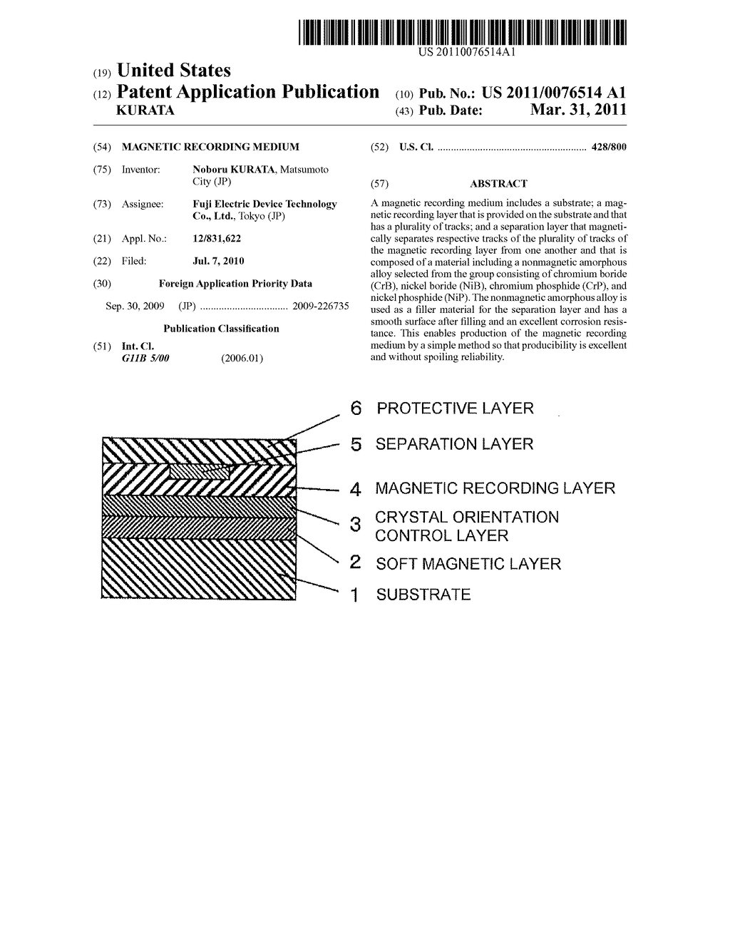 MAGNETIC RECORDING MEDIUM - diagram, schematic, and image 01