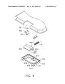 BATTERY COVER ASSEMBLY AND PORTABLE ELECTRONIC DEVICE UTILIZING THE SAME diagram and image