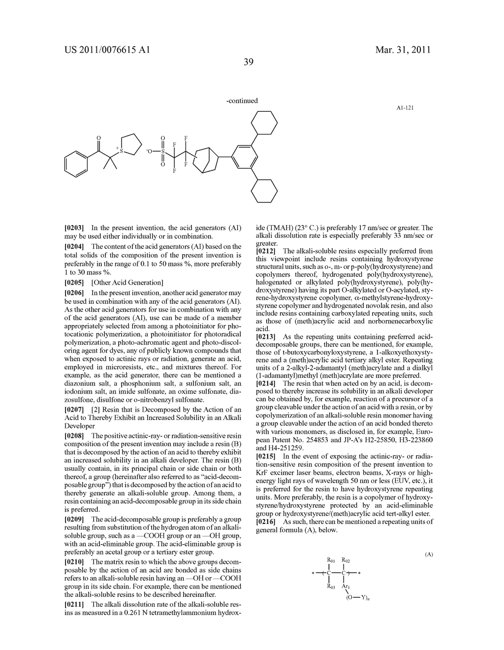 ACTINIC-RAY- OR RADIATION-SENSITIVE RESIN COMPOSITION AND METHOD OF FORMING PATTERN USING THE COMPOSITION - diagram, schematic, and image 40