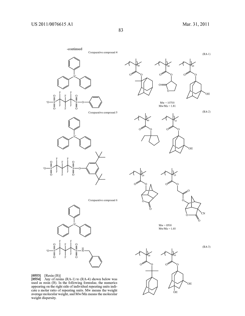ACTINIC-RAY- OR RADIATION-SENSITIVE RESIN COMPOSITION AND METHOD OF FORMING PATTERN USING THE COMPOSITION - diagram, schematic, and image 84