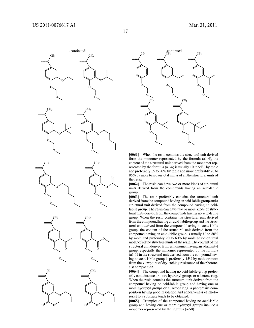 PHOTORESIST COMPOSITION - diagram, schematic, and image 18