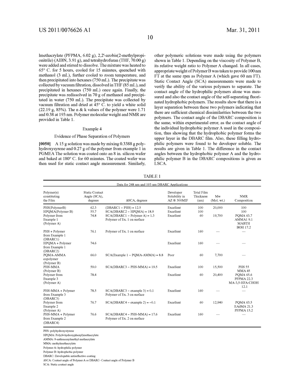 Positive-Working Photoimageable Bottom Antireflective Coating - diagram, schematic, and image 12