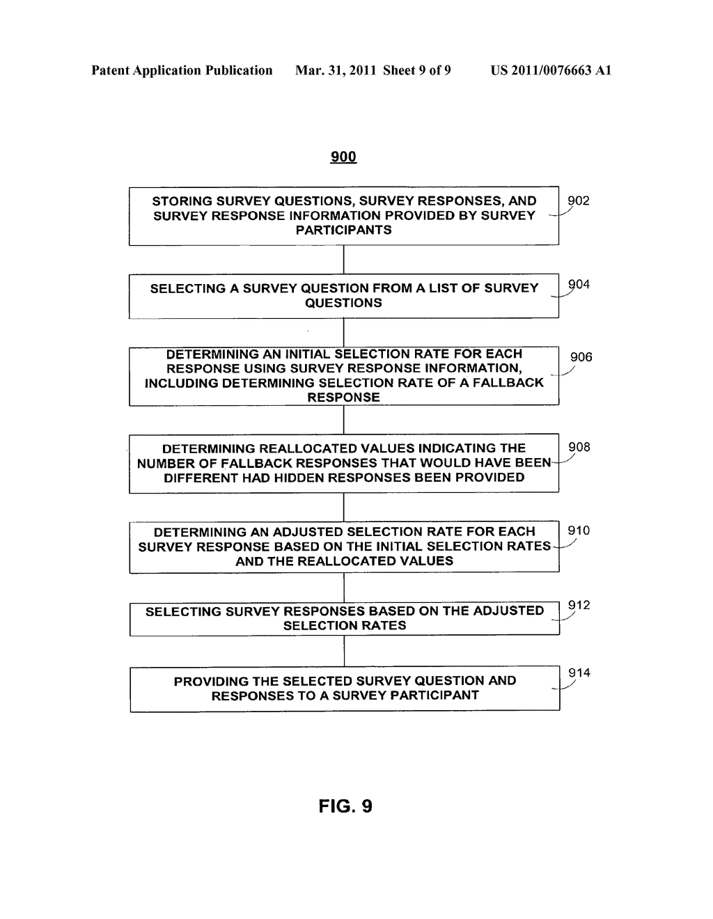 SYSTEMS AND METHODS FOR SELECTING SURVEY QUESTIONS AND AVAILABLE RESPONSES - diagram, schematic, and image 10