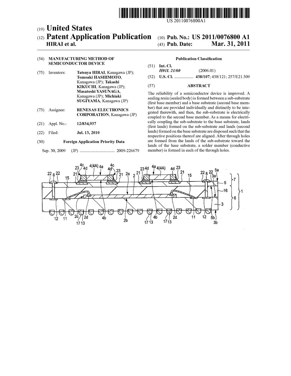 MANUFACTURING METHOD OF SEMICONDUCTOR DEVICE - diagram, schematic, and image 01