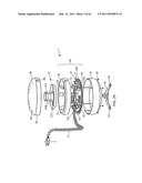 Electrical power supplying device having a ring-like subassembly for receiving the power plugs and/or power adapters associated with a plurality of electrical appliances, and managing excess power cord length therewithin in a concealed manner diagram and image