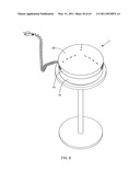 Electrical power supplying device having a ring-like subassembly for receiving the power plugs and/or power adapters associated with a plurality of electrical appliances, and managing excess power cord length therewithin in a concealed manner diagram and image