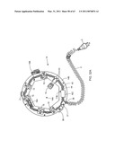 Electrical power supplying device having a ring-like subassembly for receiving the power plugs and/or power adapters associated with a plurality of electrical appliances, and managing excess power cord length therewithin in a concealed manner diagram and image