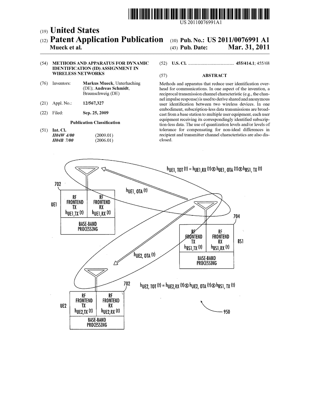 METHODS AND APPARATUS FOR DYNAMIC IDENTIFICATION (ID) ASSIGNMENT IN WIRELESS NETWORKS - diagram, schematic, and image 01