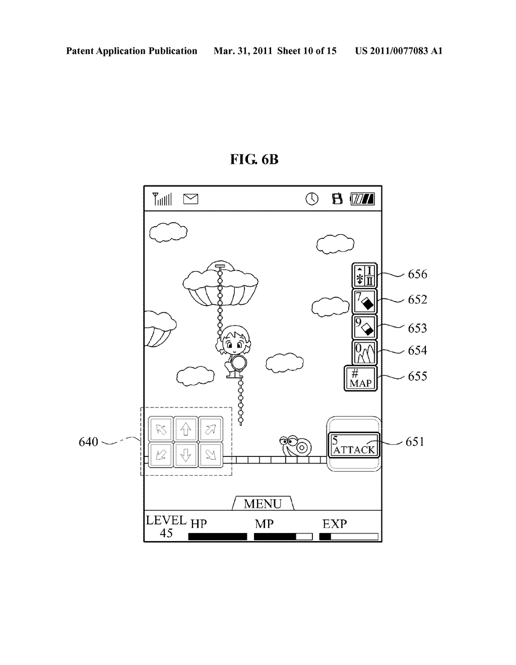 METHOD FOR PROVIDING USER INTERFACE FOR CONTROLLING GAME - diagram, schematic, and image 11