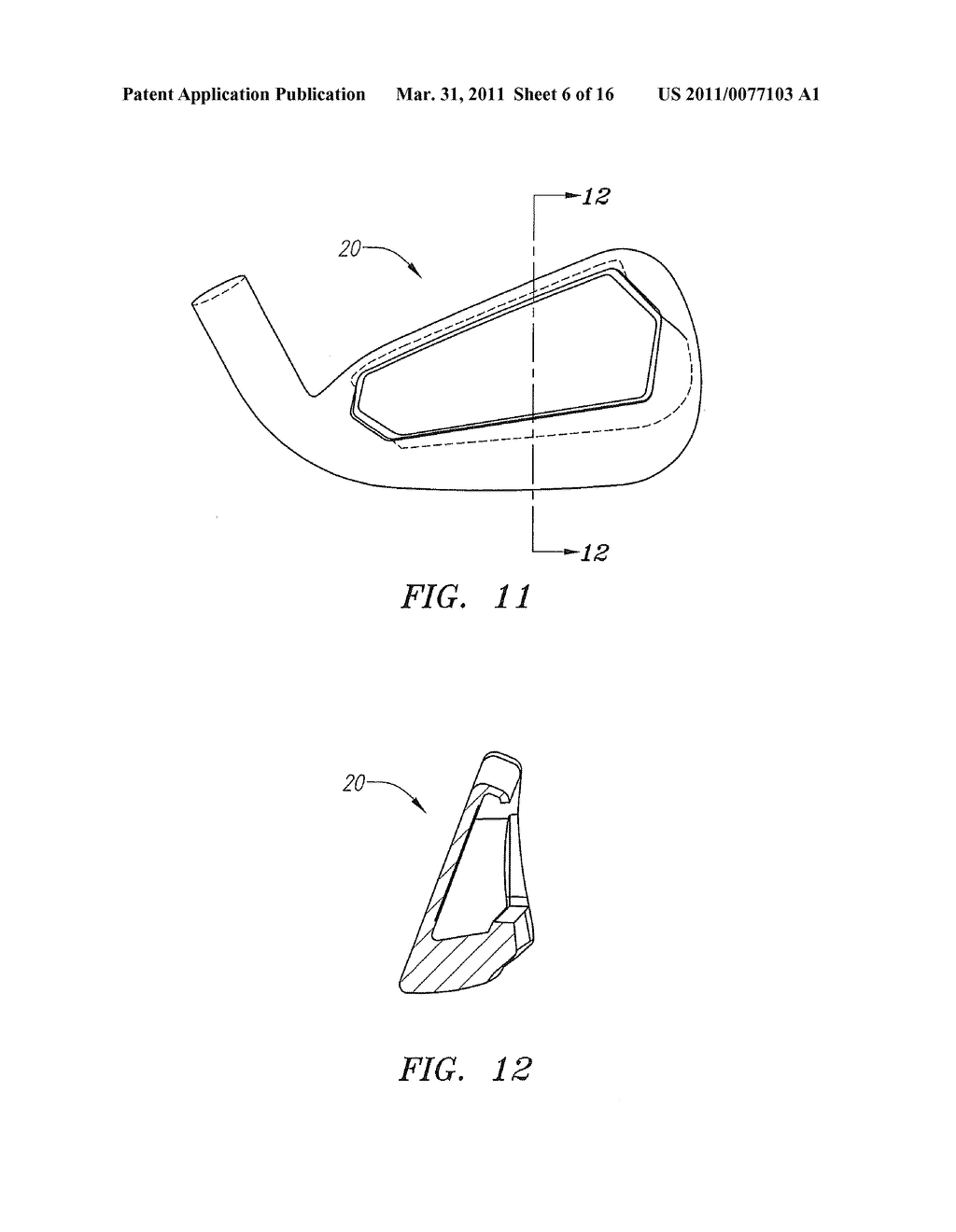 IRON-TYPE GOLF CLUB HEAD WITH CHAMFERED LEADING EDGE - diagram, schematic, and image 07