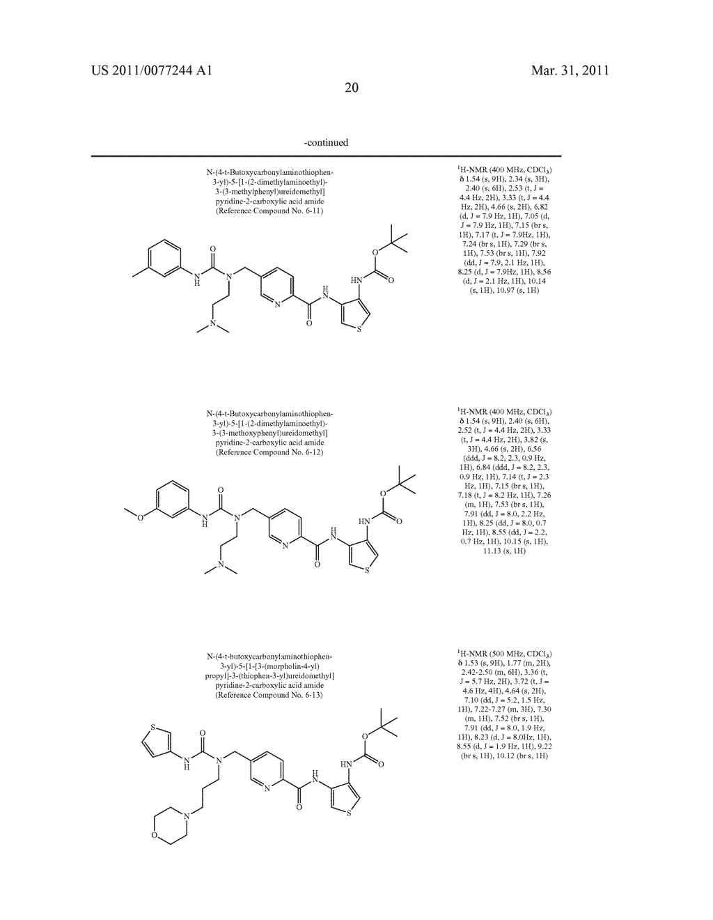 NOVEL THIOPHENEDIAMINE DERIVATIVE HAVING UREA STRUCTURE - diagram, schematic, and image 21