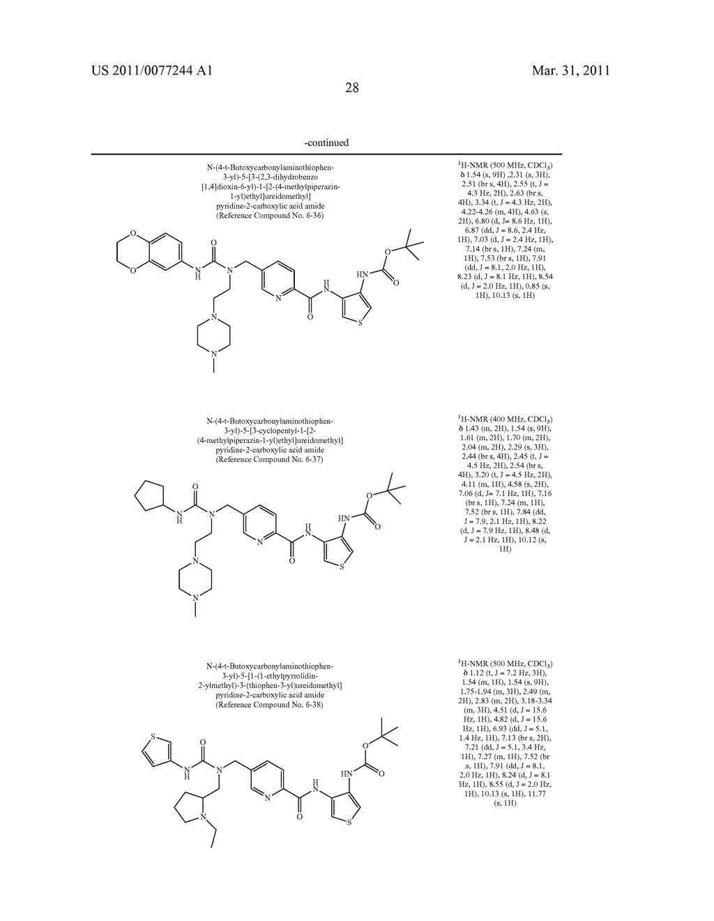 NOVEL THIOPHENEDIAMINE DERIVATIVE HAVING UREA STRUCTURE - diagram, schematic, and image 29