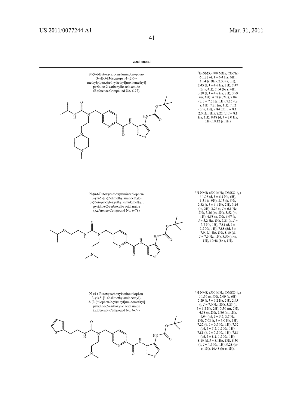 NOVEL THIOPHENEDIAMINE DERIVATIVE HAVING UREA STRUCTURE - diagram, schematic, and image 42