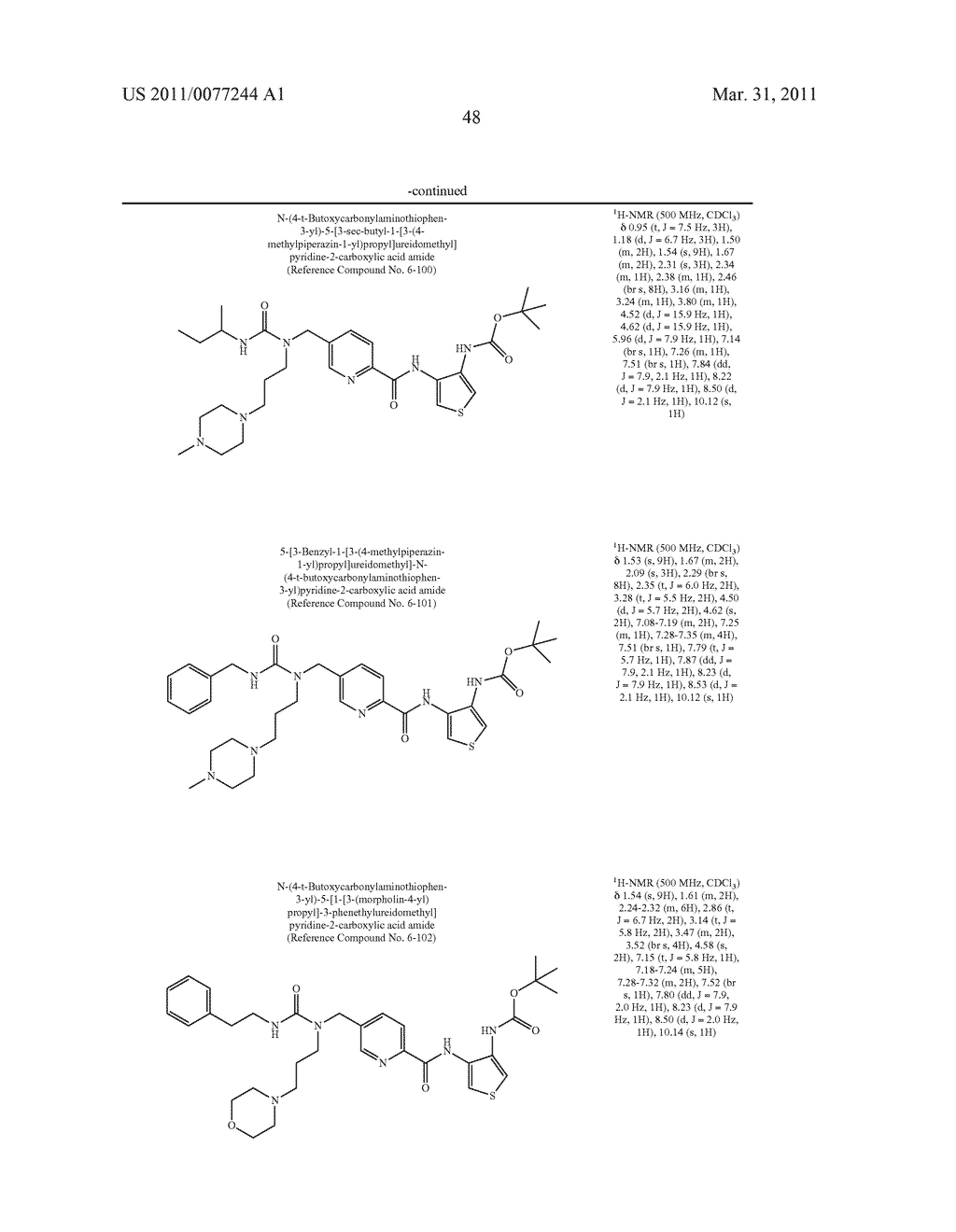 NOVEL THIOPHENEDIAMINE DERIVATIVE HAVING UREA STRUCTURE - diagram, schematic, and image 49