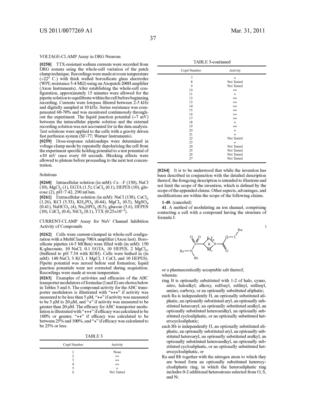 DERIVATIVES FOR MODULATION OF ION CHANNELS - diagram, schematic, and image 38