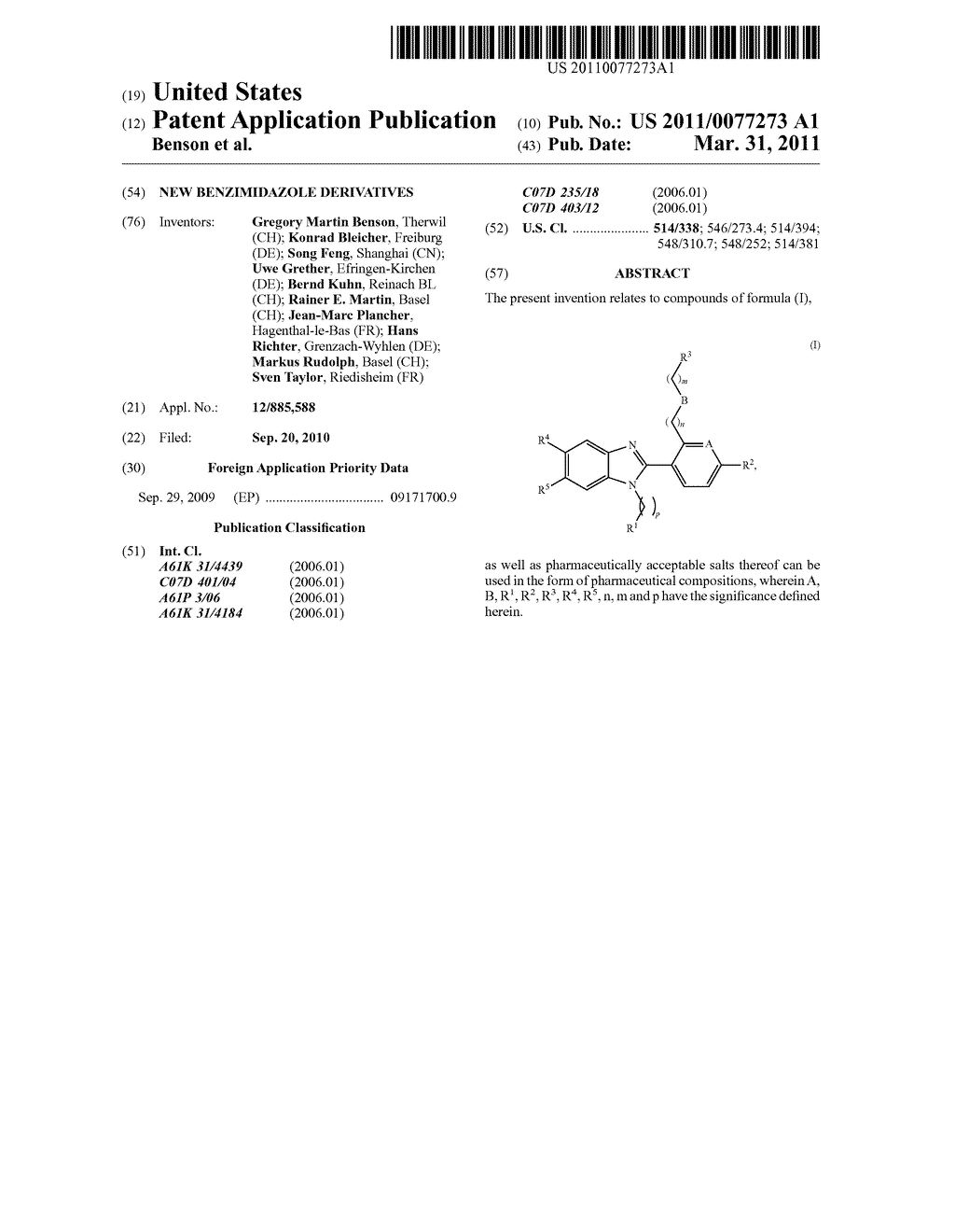 NEW BENZIMIDAZOLE DERIVATIVES - diagram, schematic, and image 01