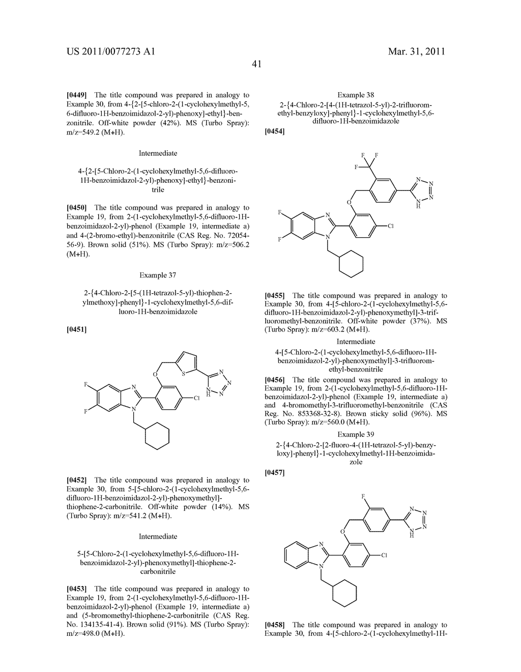 NEW BENZIMIDAZOLE DERIVATIVES - diagram, schematic, and image 42