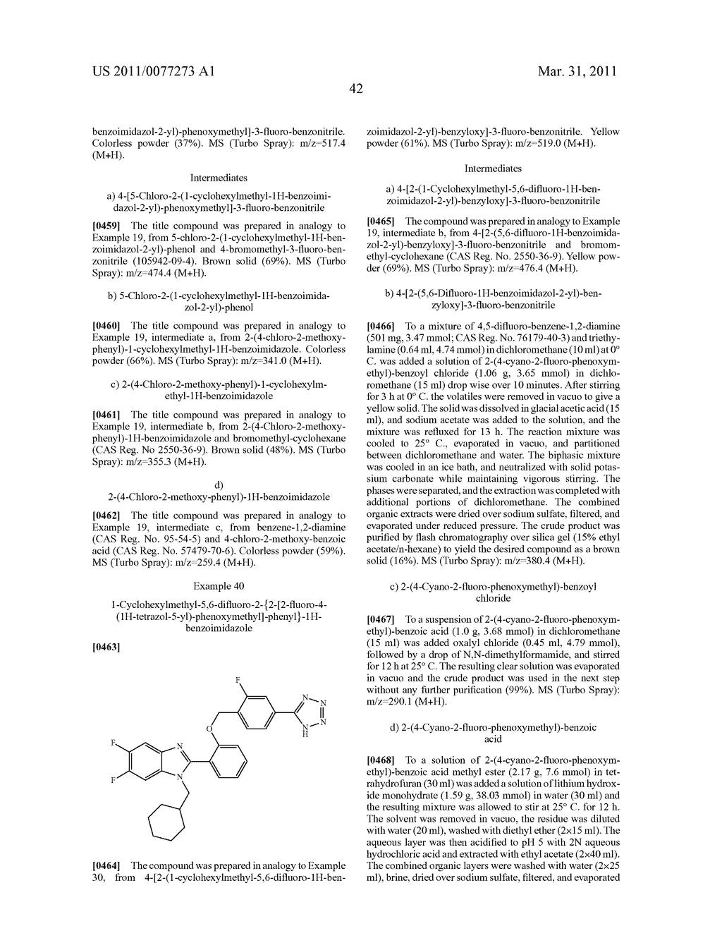 NEW BENZIMIDAZOLE DERIVATIVES - diagram, schematic, and image 43